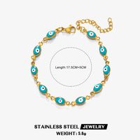 Ethnic Style Cool Style Devil'S Eye 304 Stainless Steel 18K Gold Plated Resin Bracelets In Bulk sku image 2