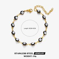 Ethnic Style Cool Style Devil'S Eye 304 Stainless Steel 18K Gold Plated Resin Bracelets In Bulk sku image 6