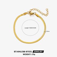 IG Style Simple Style Twist 304 Stainless Steel 18K Gold Plated Bracelets In Bulk sku image 1