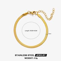 IG Style Simple Style Twist 304 Stainless Steel 18K Gold Plated Bracelets In Bulk sku image 2