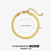 IG Style Simple Style Twist 304 Stainless Steel 18K Gold Plated Bracelets In Bulk sku image 4