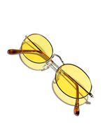 Simple Style Solid Color Ac Oval Frame Full Frame Glasses main image 5