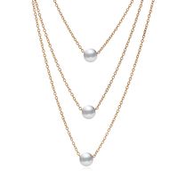 Fashion Simple Retro Crystal Horseshoe Multi-layer Short Necklace Chain Necklace Clavicle Chain sku image 4