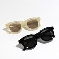 Retro Simple Style Solid Color Ac Square Full Frame Glasses main image 3