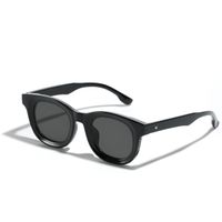 Retro Simple Style Solid Color Ac Square Full Frame Glasses sku image 3