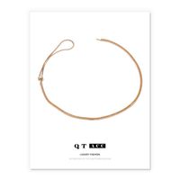 Fashion Geometric Brass Plating Necklace sku image 3
