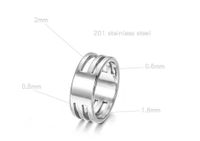 Simple Style Solid Color Stainless Steel Jewelry Accessories sku image 2