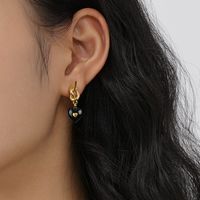 1 Pair Elegant Retro Modern Style Heart Shape Plating Copper 14k Gold Plated Drop Earrings main image 2