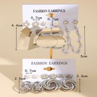 1 Set Elegant Retro Streetwear Geometric Plating Alloy Earrings main image 3