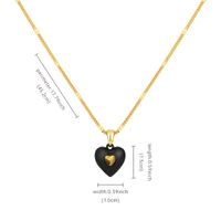 Elegant Vintage Style Modern Style Heart Shape Copper Pendant Necklace main image 2