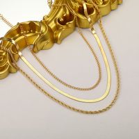 Elegant Streetwear Geometric Alloy Plating Women's Layered Necklaces main image 4