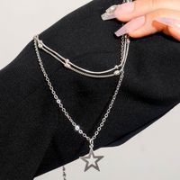 Simple Style Star Alloy Plating Women's Pendant Necklace main image 1