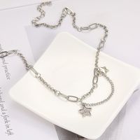Simple Style Star Alloy Plating Women's Pendant Necklace main image 4