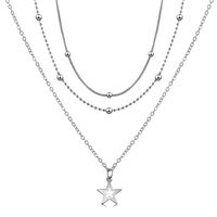 Simple Style Star Alloy Plating Women's Pendant Necklace main image 2