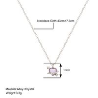 Sweet Heart Shape Alloy Inlay Artificial Gemstones Women's Pendant Necklace main image 5