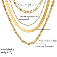 Classic Style Solid Color Alloy Plating Women's Necklace main image 5