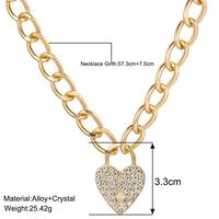 Sweet Heart Shape Alloy Zinc Alloy Women's Pendant Necklace main image 5