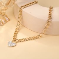 Sweet Heart Shape Alloy Zinc Alloy Women's Pendant Necklace main image 1