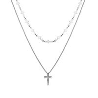 Modern Style Cross Alloy Women's Pendant Necklace main image 2