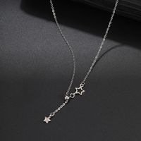 Basic Star Alloy Inlay Artificial Gemstones Women's Pendant Necklace main image 3