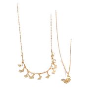 Modern Style Moon Butterfly Alloy Women's Necklace main image 2