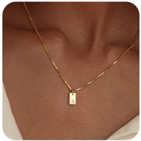 Style Ig Style Simple Lettre Alliage Placage Femmes Pendentif main image 1