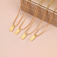 Ig Style Simple Style Letter Alloy Plating Women's Pendant Necklace main image 3
