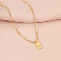 Ig Style Simple Style Letter Alloy Plating Women's Pendant Necklace main image 4