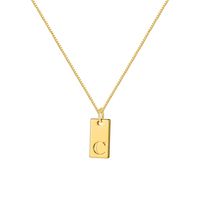 Ig Style Simple Style Letter Alloy Plating Women's Pendant Necklace sku image 4