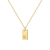 Ig Style Simple Style Letter Alloy Plating Women's Pendant Necklace sku image 7