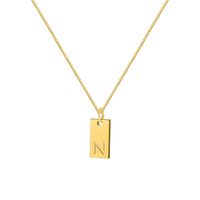 Ig Style Simple Style Letter Alloy Plating Women's Pendant Necklace sku image 12