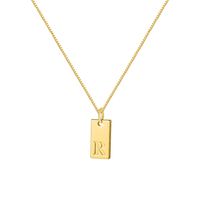 Ig Style Simple Style Letter Alloy Plating Women's Pendant Necklace sku image 13