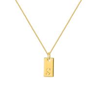 Ig Style Simple Style Letter Alloy Plating Women's Pendant Necklace sku image 2