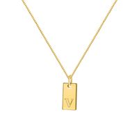 Ig Style Simple Style Letter Alloy Plating Women's Pendant Necklace sku image 17
