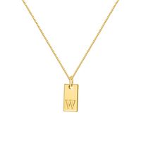 Ig Style Simple Style Letter Alloy Plating Women's Pendant Necklace sku image 18