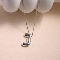 Vintage Style Letter Copper Plating Pendant Necklace sku image 10