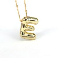 Simple Style Classic Style Letter Copper 18k Gold Plated Pendant Necklace In Bulk main image 3