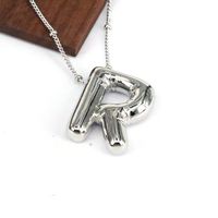 Hip-hop Simple Style Classic Style Letter Copper Silver Plated Pendant Necklace In Bulk main image 8