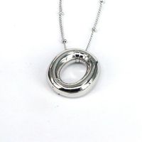 Hip-hop Simple Style Classic Style Letter Copper Silver Plated Pendant Necklace In Bulk sku image 14