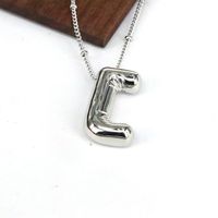 Hip-hop Simple Style Classic Style Letter Copper Silver Plated Pendant Necklace In Bulk sku image 9