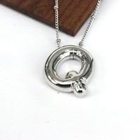 Hip-hop Simple Style Classic Style Letter Copper Silver Plated Pendant Necklace In Bulk sku image 16