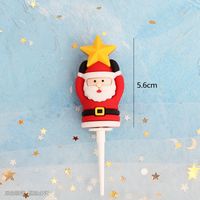 Christmas Santa Claus Snowman Elk Soft Glue Party Cake Decorating Supplies 1 Piece sku image 5