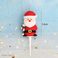 Christmas Santa Claus Snowman Elk Soft Glue Party Cake Decorating Supplies 1 Piece sku image 8