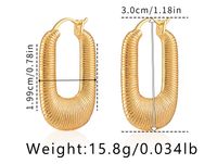 1 Pair Simple Style Geometric Plating Copper Drop Earrings sku image 16