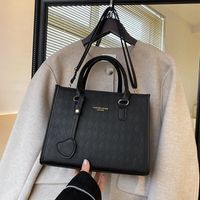 Women's All Seasons Pu Leather Letter Solid Color Classic Style Square Zipper Handbag main image 2