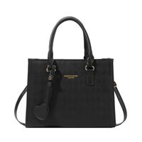 Women's All Seasons Pu Leather Letter Solid Color Classic Style Square Zipper Handbag sku image 2