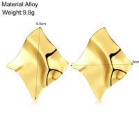 1 Pair Ig Style Simple Style Irregular Plating Alloy Ear Studs main image 5