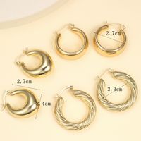 1 Set Ig Style Simple Style Water Droplets Solid Color Alloy Earrings Ear Studs main image 4