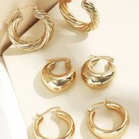 1 Set Ig Style Simple Style Water Droplets Solid Color Alloy Earrings Ear Studs main image 3