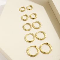 1 Set Ig Style Simple Style Circle Solid Color Ccb Earrings main image 4